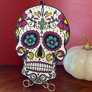 Sugar Skull Decoration, Glitter accents very colorful and fun! NWT